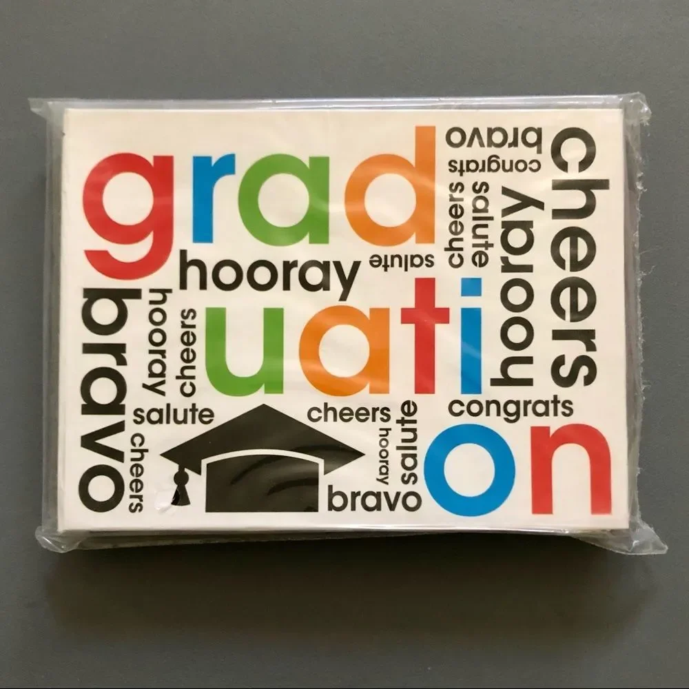 Small Graduation Autograph Unlined Notebook Set of 2 NWT